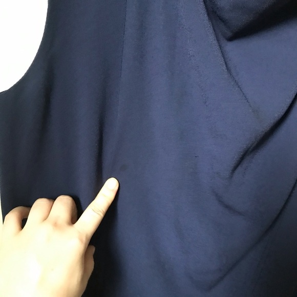 Laurél Escada Navy Blue Vest Dress, size 10 - Picture 4 of 8